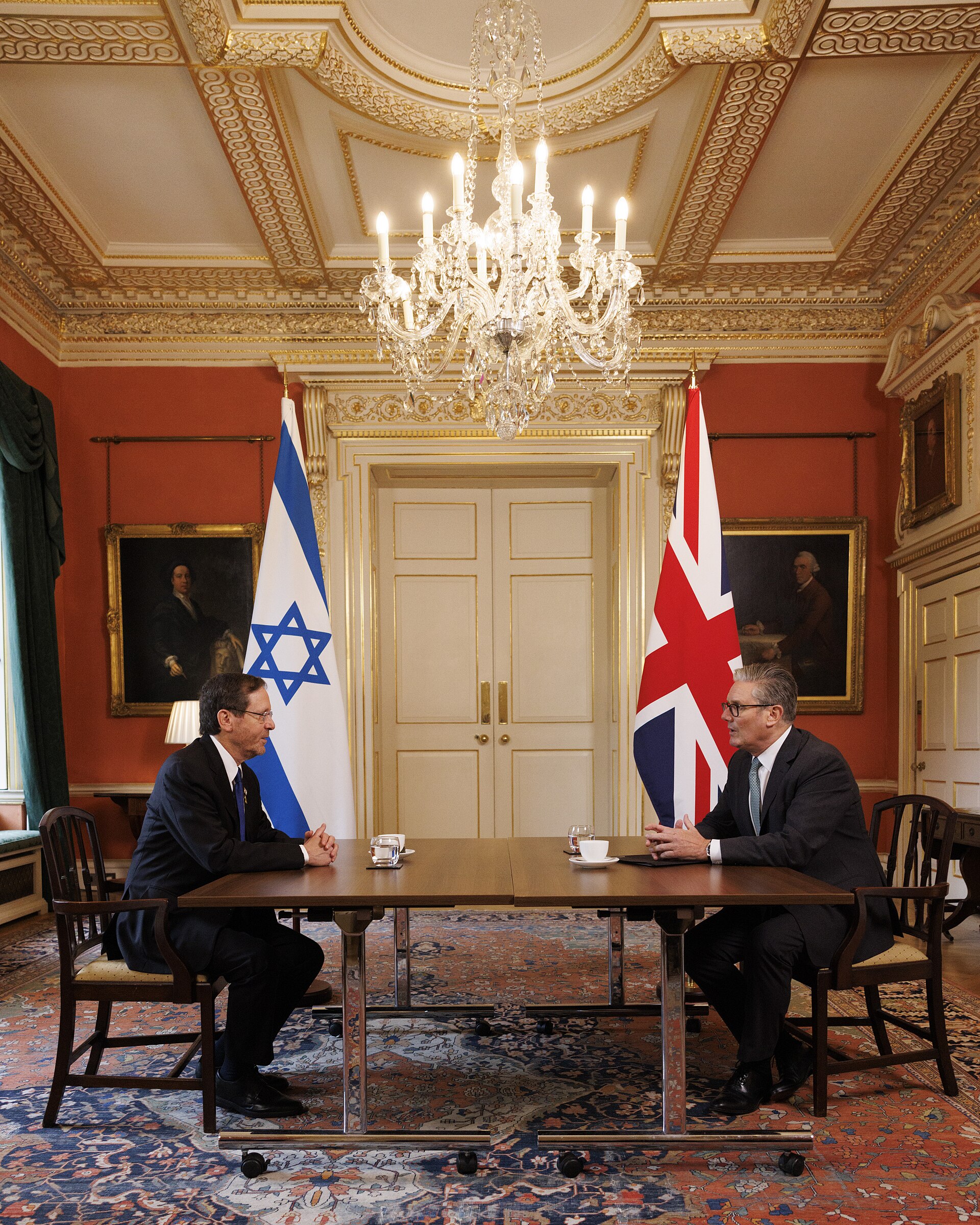 Prime Minister Keir Starmer meets Israel President Isaac Herzog for a bilateral at 10 Downing Street. Picture by Simon Dawson / No 10 Downing Street